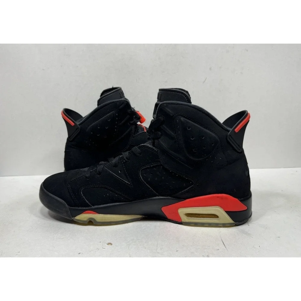 Jordan Air Jordan 6 Retro Infrared Black Red 2019 Nubuck Men's Sz 11 384664-060